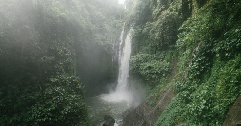 Unique Stays - Wonderful Aling Aling Waterfall among lush greenery of Sambangan mountainous area on Bali Island